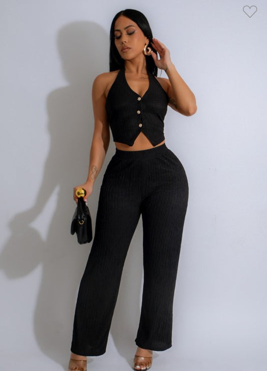 Black two piece set