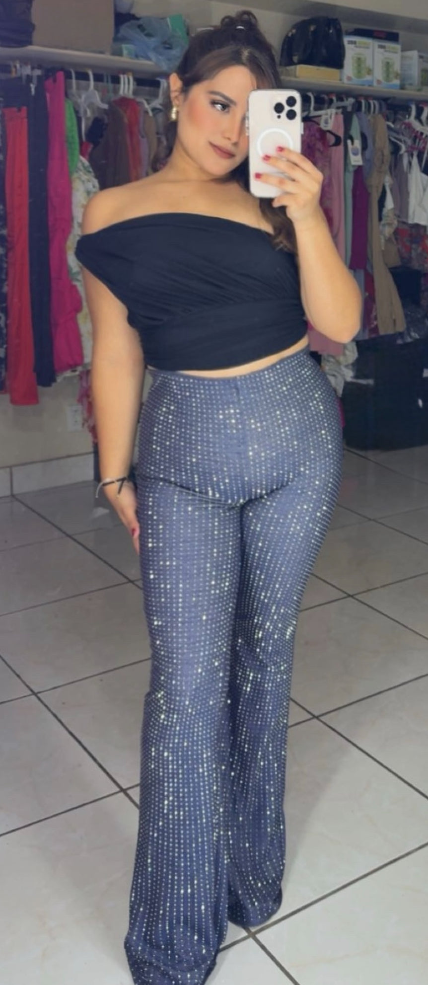 Mitchie Rhinestone pants