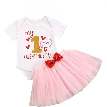 Valentine’s day pink skirt