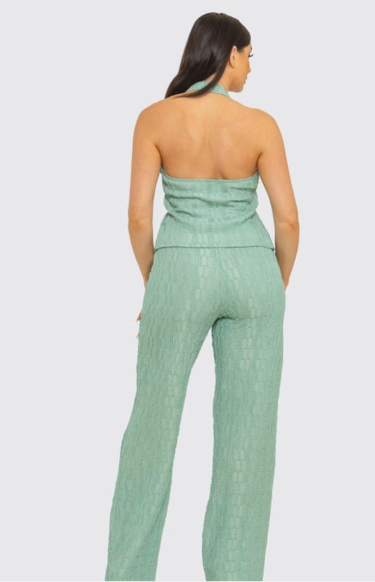 NEW ARRIVALS✨ Sage halter top set