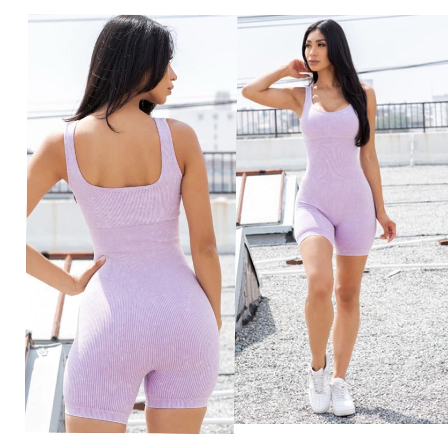 Mineral wash romper