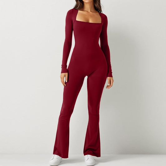 Long sleeve bodysuit flare style