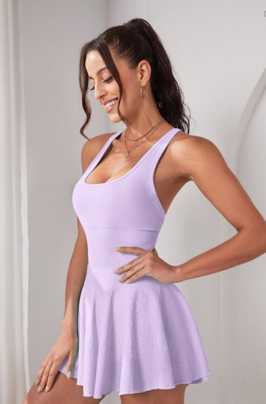 Emma’s lavender tennis dress