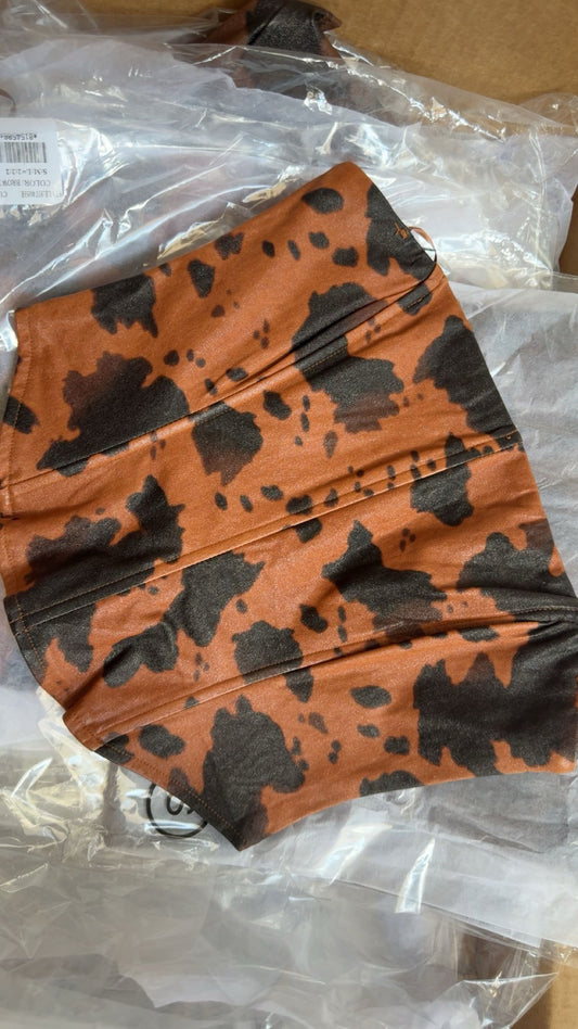 Cow print top