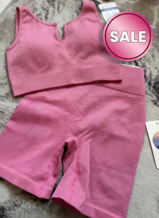 Pink workout set
