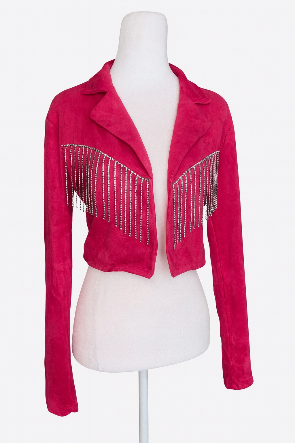 Pink suede jacket